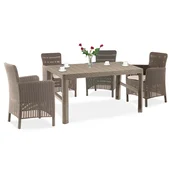 Lyton 4+1 set vrtnega pohištva cappuccino