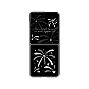CELLECT Flipsuit magnetski case Samsung Galaxy Flip8 Fireworks sivo