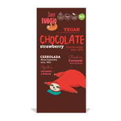 Super Fudgio jagodna čokolada, ekološka, s trsnim sladkorjem 80 g