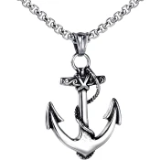 Ogrlica Anchor Spirit - Srebrna KP38368