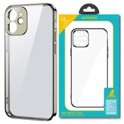 shumee Ultra tanek prozoren ovitek s kovinskim okvirjem za iPhone 12 Pro Max zlata
