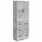 vidaXL Set omar 2 pcs Betonsko siva 66 x 34,5 x 87 cm Inženirski les