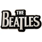 The Beatles White Drop T Logo Magnet