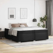 Vidaxl Konstrukcija postelje Drugo Črna 200 x 200 cm Umetna koža