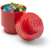 LEGO®® škatla za shranjevanje okrogla - rdeča o123 x 182 mm