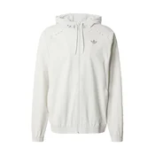 ADIDAS ORIGINALS Jopa na zadrgo Trefoil Essentials svetlo siva/srebrna