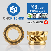CNC Kitchen Navojni vložek M3 VORON