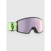 Scott React Glow Green Goggle amp lavender chrome s3