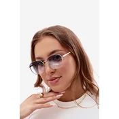 Sončna očala Boto s tankim okvirjem UV 400 modre barve