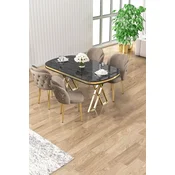 Hanah Home Trpezarijski set, 5 komada, Bež