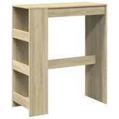 Vidaxl Barska miza s policami sonoma hrast 90x40x103,5 cm inž. les