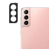 GS Kovinski ovitek za kamero za Samsung Galaxy S21, črn