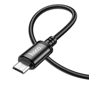 Hoco Kabel USB A na Micro USB Hoco 2,4 A, 2 m, X89, črn