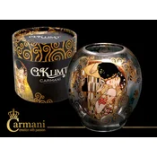 shumee Steklen svečnik - G. Klimt, Poljub (carmani)