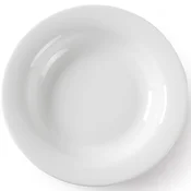 shumee OPTIMA jušni krožnik, bel porcelan, premer 220 mm, komplet 12 kosov - Hendi 770863