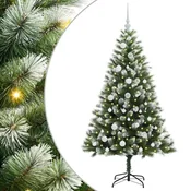 Vidaxl Umetna zložljiva božična jelka s snežno oblogo 150 cm