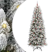 Umjetno božicno drvce Bijelo 240 cm PVC i Plastika i Celik i PE