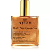 Nuxe Huile Prodigieuse OR večnamensko suho olje z bleščicami za obraz  telo in lase  100 ml