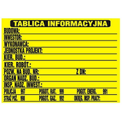 Gradbeni informacijski znak 690 * 460 mm