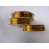 Bakarna žica 0.8 mm zlatna kotur 5 m