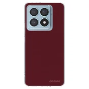 Silikonski prozorni ovitek za Xiaomi 14T Pro - Burgundy red