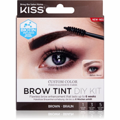 KISS Brow Tint DIY Kit boja za obrve nijansa Brown 20 ml