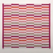 Kuhinjska brisača 50 x 50 cm Pisani karo, roza-oranžna