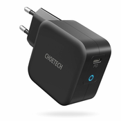 Choetech Q6006 GaN polnilnik USB-C 60W PD + kabel USB-C/USB-C 1.8m, črna