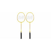 Merco Komplet loparjev za badminton Exel rumene barve