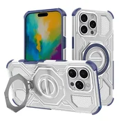 Hibridna maska Carbon Shield Pro za iPhone 16 Pro - blue transparent