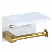 MARDEN Držalo za WC toaletni papir - belo, zlato