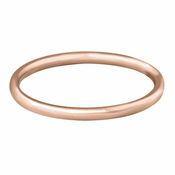 Troli Pozlačeni minimalistični prstan iz roza zlata (Obseg 57 mm)