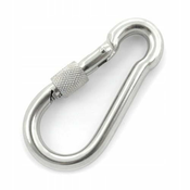 METALNI KARABINER S OSIGURANJEM, POCINKANI ZA UŽETA 8 x 80 mm 230 kg
