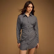 Karirana košulja-haljina