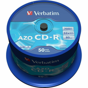VERBATIM CD-R80 700MB DLP/ 52x/ 80 minut/ 50 paketov/ kolut