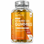 Vitamin D3 4000IU - Vitamin D gumijasti bonboni (120 bonbonov)