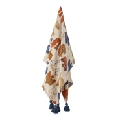 Rjava odeja iz recikliranega bombaža 130x160 cm Anniversary – Bloomingville