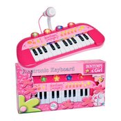 Bontempi El.klavijature 24 tipki sa mikrofonom - roze