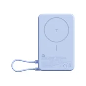 Xiaomi Magnetni Power Bank 10000mAh s stojalom, indikator baterije, 33W izhod, Modra barva