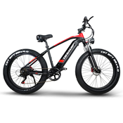 Tifgalop Tifgalop ES28 električno kolo za odrasle 26 električno gorsko kolo z 48V 18Ah odstranljivo baterijo 1000W Fat Bike - rdeča, (21215170)
