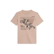Abercrombie & Fitch Majica WORLD CHAMPION BIKE čokolada/temno siva/črna/bela
