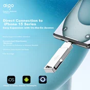 Aigo USB Flash memorija, 128GB, Type-C, OTG, USB 3.2, Srebrne boje