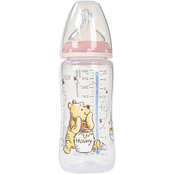 Bočica Nuk First Choice - Disney, TC, sa silikonskom cuclom, 300 ml, Pink/Winnie Pooh s medom