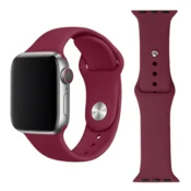 Silikonski pašček za Apple Watch 42, 44, 45, 49 mm, bordo