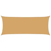 Vidaxl Senčno jadro 160 g/m2 pravokotno peščeno 2x5 m HDPE