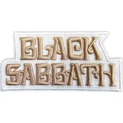 Black Sabbath Text Logo Našitek za šivanje 9,5 x 4,5 cm