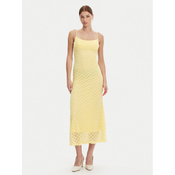 Bardot Cocktail obleka 57998DB1 Rumena Regular Fit