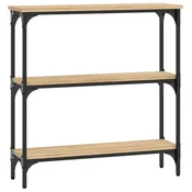 Vidaxl Konzolna mizica sonoma hrast 75x22,5x75 cm inženirski les