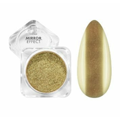Pigment za nohte z efektom sijaja NANI Mirror Effect – Dark Gold