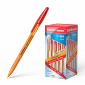 ErichKrause Kemični svinčnik R-301 0,7, rdeč Orange Stick s pokrovčkom, 50 kos